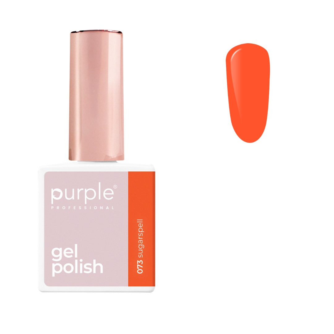 PURPLE - Orange Gel Polish 10ml (New Pack)