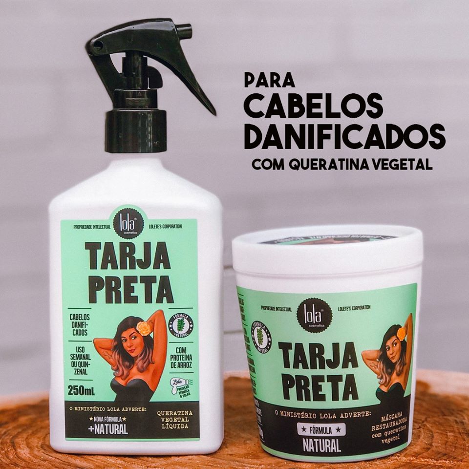 LOLA - Kit Tarja Preta - Spray 250ml + Máscara 230gr