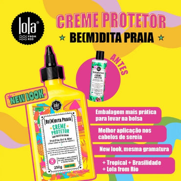 LOLA - Be(M)dita Praia Creme Pré e Pós Sol 250g