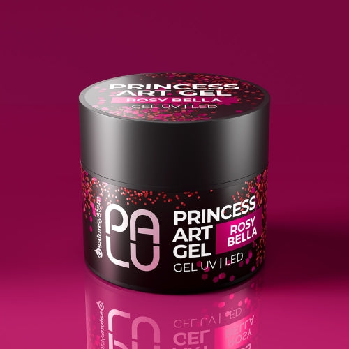 PALU – Art Gel ROSY BELLA Gel com Glitters Rosa 10gr