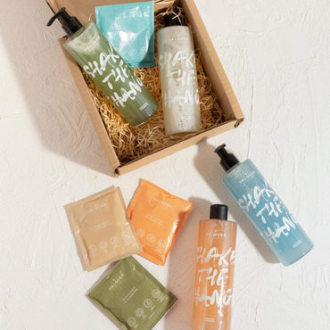 VALQUER - Shake the Change (4 Geis de Banho em Pó + 2 Garrafas de 300ml)