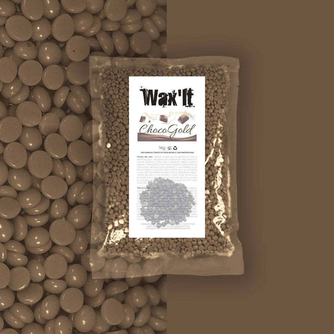 WAX'IT Cera elástica granulada fina 1kg ChocoGold OhYeah