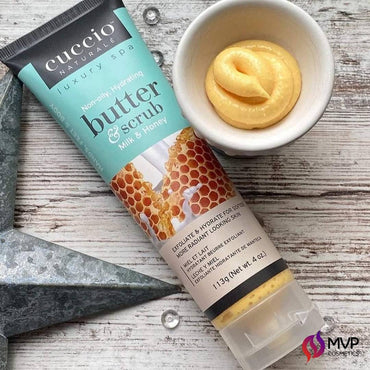 CUCCIO - Manteiga Hidratante Esfoliante Tubo Milk & Honey 113g (3382)