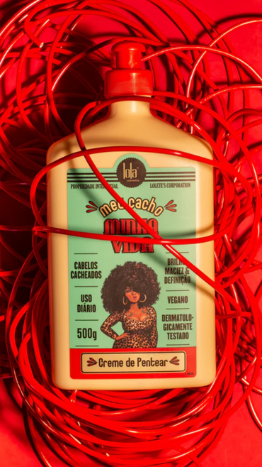 LOLA - KIT Meu Cacho Minha Vida - Creme de Pentear 500ml + Condicionador 500ml + Máscara 450gr