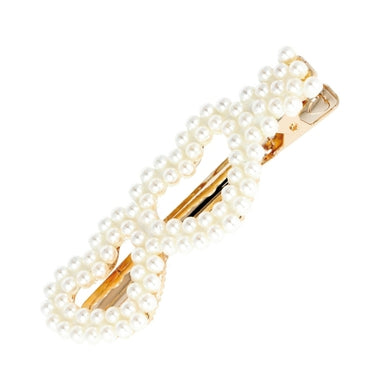 EUROSTIL – Pinça Dourada com Corações em Perolas 2un - 06936
