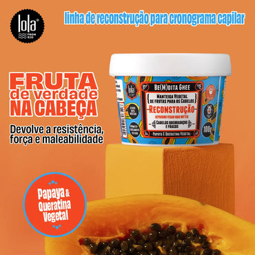 LOLA - Be(M)dita Ghee - Máscara Reconstrução Papaia e Queratina Vegetal 100gr
