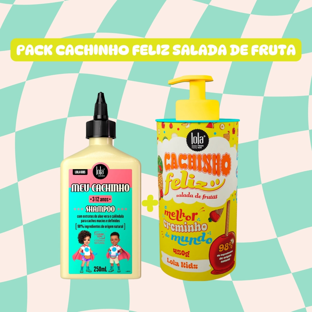 LOLA – Kit Cachinho – Shampoo Meu Cachinho + Cachinho Feliz Fruchtsalat