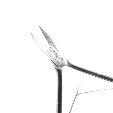 FOOTLOGIX - Alicate de Cutículas Pontas Direitas com Mola Dupla