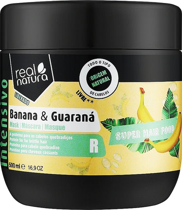 REAL NATURA - Super Hair Food Banana & Guaraná Máscara 500ml