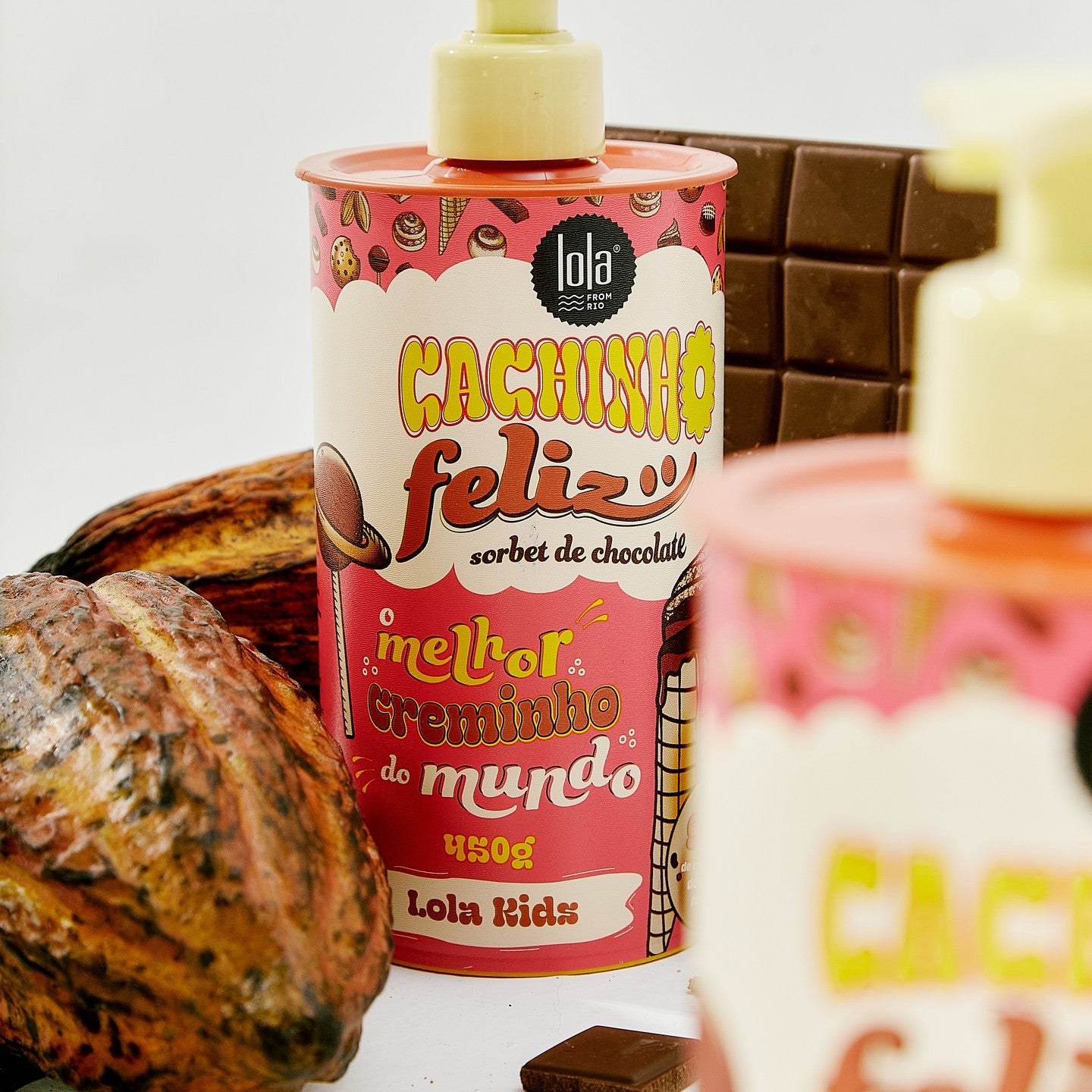 LOLA - Kit Cachinho - Shampoo Meu Cachinho + Cachinho Feliz Sorbet de Chocolate
