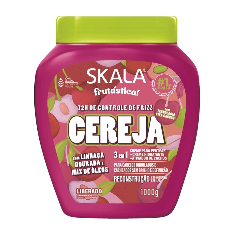 SKALA - Creme de Tratamento Frutástica CEREJA - 1000g