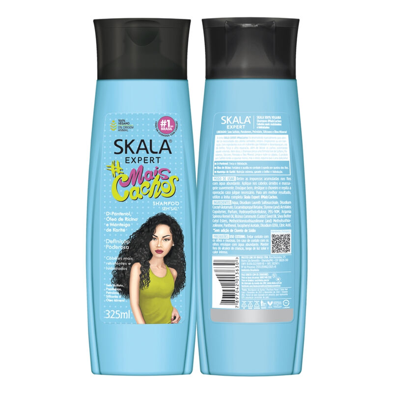 SKALA - Shampoo #MAIS CACHOS - 325ml