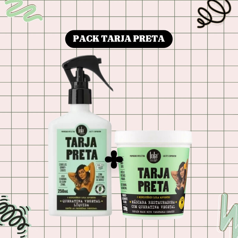 LOLA - Kit Tarja Preta - Spray 250ml + Máscara 230gr