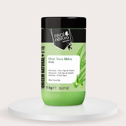 REAL NATURA - Aloé Vera Hidra - Máscara Sem Sal 1000gr