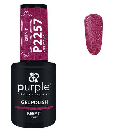 PURPLE - Verniz Gel Glitter 10ml Keep it up - P2257