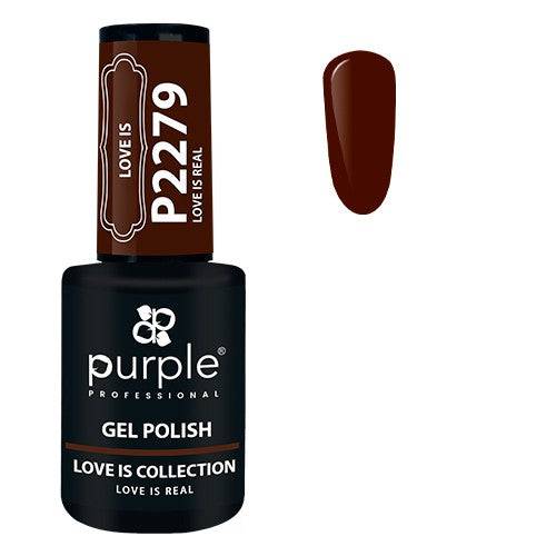 PURPLE - Verniz Gel Castanhos 10ml Love Is - 2279