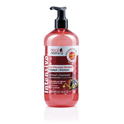 REAL NATURA - PRO-Vitamina Bomba Shampoo Sem Sal 500ml