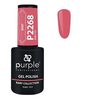 PURPLE - Verniz Gel Rosas 10ml Baby Toy - P2268