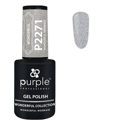 PURPLE - Verniz Gel Glitter 10ml Wonderful Mermaid - P2271