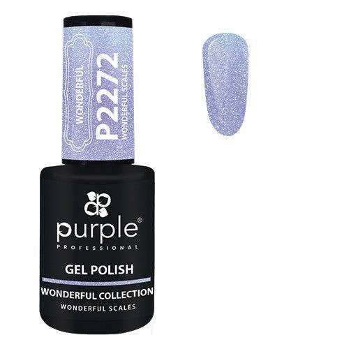 PURPLE - Verniz Gel Glitter 10ml Wonderful Scales - P2272