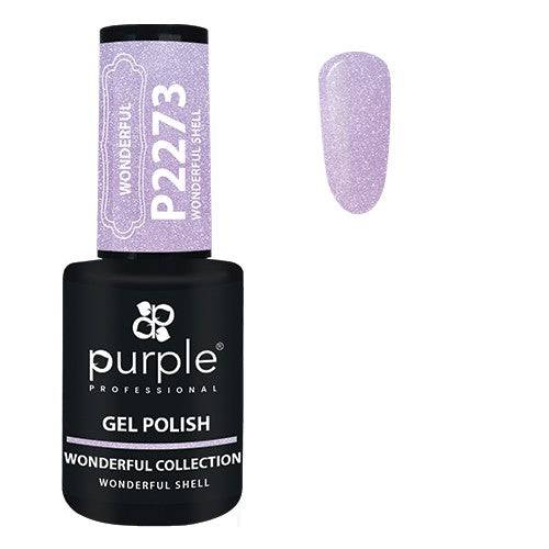 PURPLE - Verniz Gel Glitter 10ml Wonderful Shell - P2273