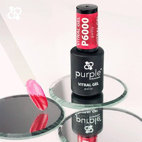 PURPLE - Verniz Gel Vitral 10ml Vitral Polly - P6000