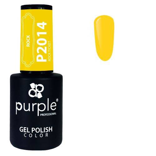 PURPLE - Verniz Gel Amarelos 10ml Rock Ticket - P2014