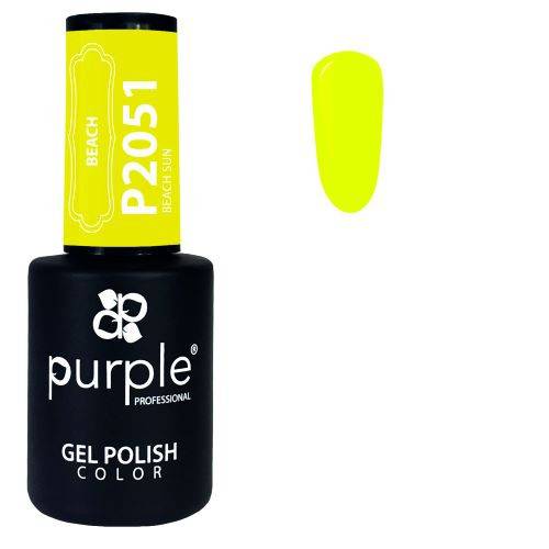 PURPLE - Verniz Gel Amarelos 10ml Beach Sun - P2051