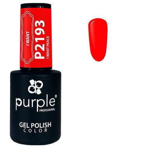 PURPLE - Verniz Gel Vermelhos 10ml I Want Peace - P2193