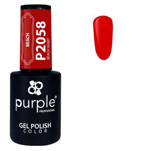 PURPLE - Verniz Gel Vermelhos 10ml Beach Heart - P2058