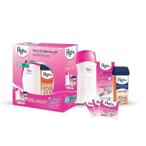 AGISS - Kit Rosa Aquecedor (Aquecedor+2 Roll On+2mt Bandas+3 Toalhitas)