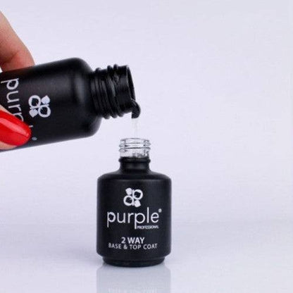 PURPLE - Base & Top Coat 2 Way 50ml - P1457