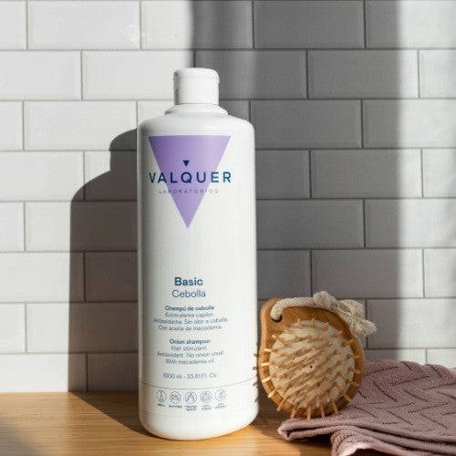 VALQUER – Shampoo Cebola, Anti-Oxidante, Estimulante Capilar, Oleo Macadamia 1000 ml