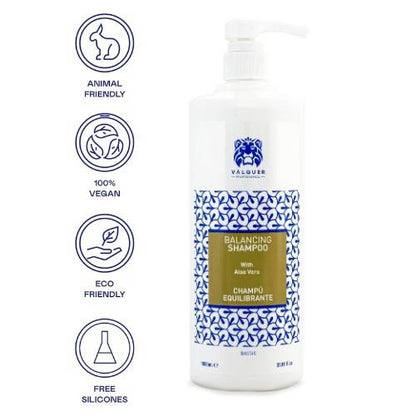 VALQUER – Shampoo Equilibrante Aloé Vera, PH Neutro 1000ml