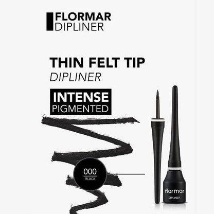 FLORMAR - Eyeliner Dipliner Black