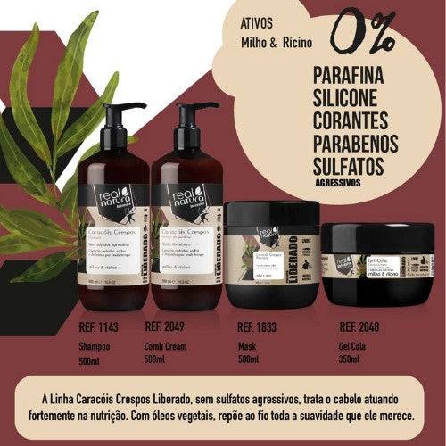 REAL NATURA - Caracóis Crespos Liberado Creme de Pentear 500ml