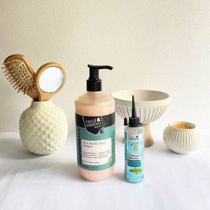 REAL NATURA - Kit Pro-Anticaspa - Shampoo 500ml + Tónico Capilar 70ml