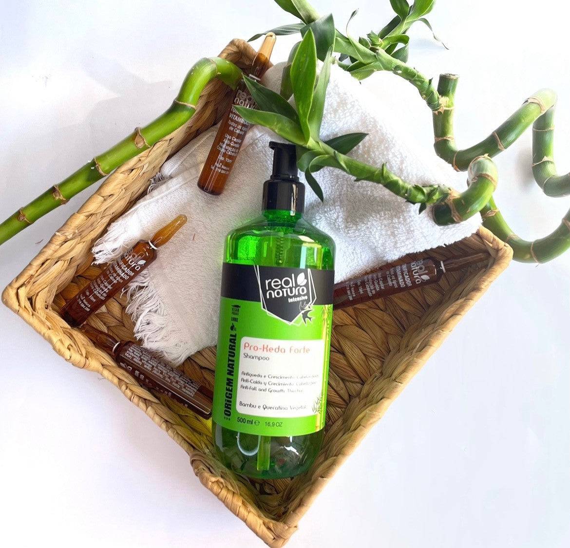 REAL NATURA - Kit Pro-KEDA - Shampoo 500ml + Ampolas 6*15ml