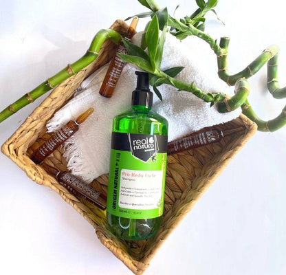 REAL NATURA - Kit Pro-KEDA - Shampoo 500ml + Ampolas 6*15ml