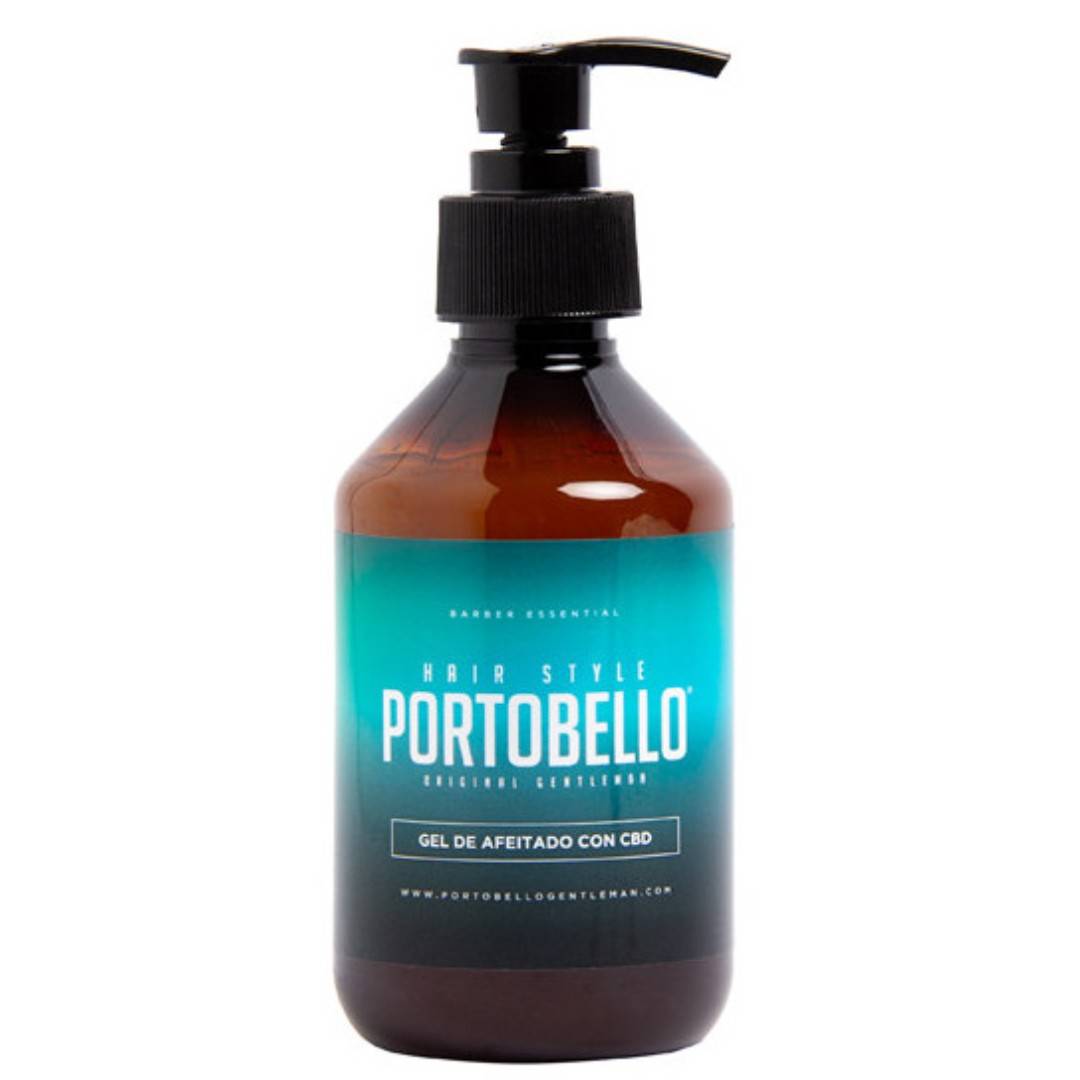 PORTOBELLO – Shaving Gel CBD, Aloé Vera e Vitamina B5, 250ml