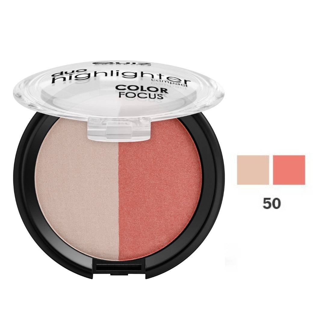 QUIZ – Color Focus Duo Highlighter & Blush 2 em 1 Nº50 12g 50