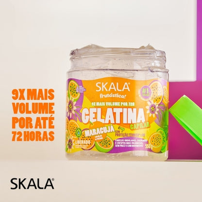 SKALA - KIT MARACUJÁ - Gelatina 550g + Óleo 90ml