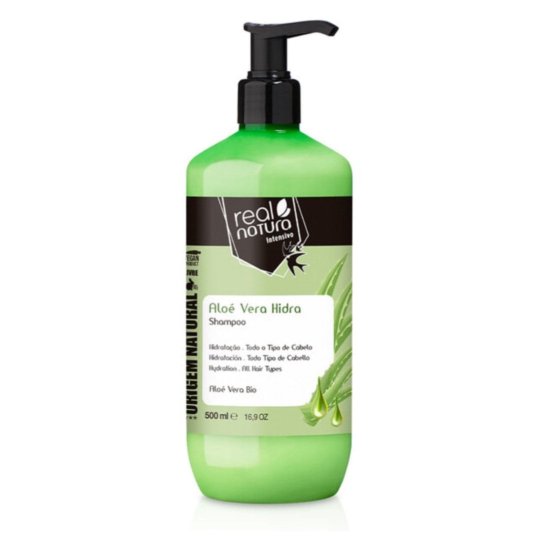 REAL NATURA - Aloé Vera Hidra - Shampoo Sem Sal 500ml