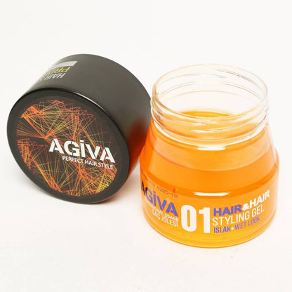 AGIVA - Hair Gel Wet Look 01 700ml