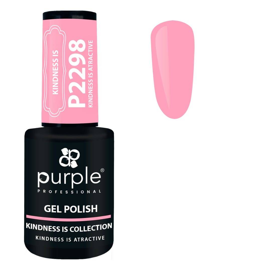 PURPLE - Verniz Gel Rosas 10ml Kindness Atractive - P2298