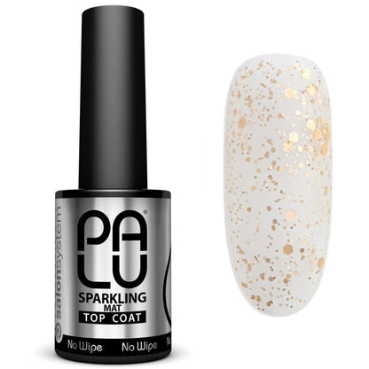 PALU – Top Coat Mate Sparkling Com Glitter Sem Goma (No Wipe) 11ml