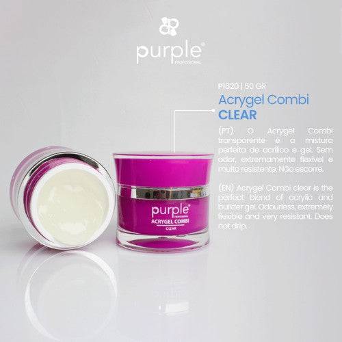 PURPLE - Combi Acrygel Clear 50gr - P1620