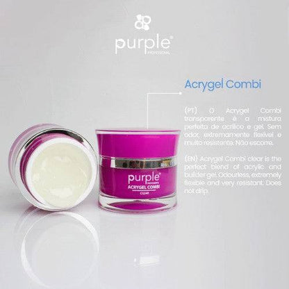 PURPLE - Combi Acrygel Milky White Opack 50gr - P1621