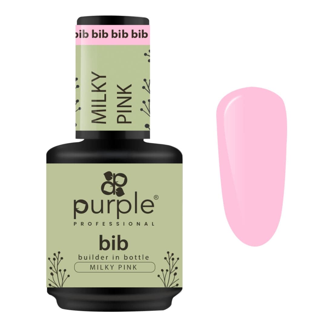 PURPLE - BIB Builder In Bottle 15ml Milky Pink