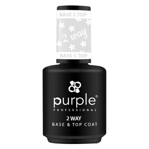 PURPLE - Base & Top Coat 2 Way 15ml - P790